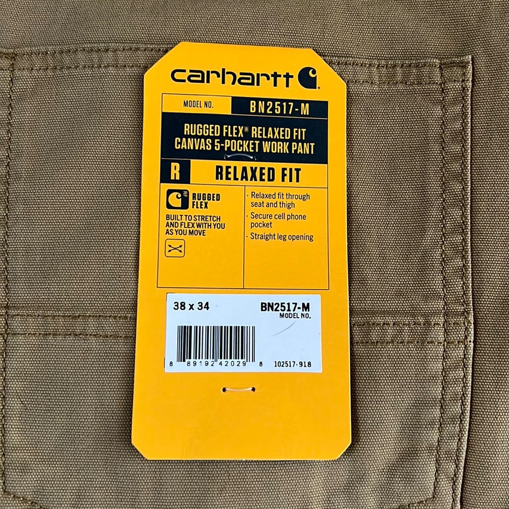 New with tags Carhartt mens relaxed fit jeans